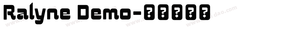 Ralyne Demo字体转换